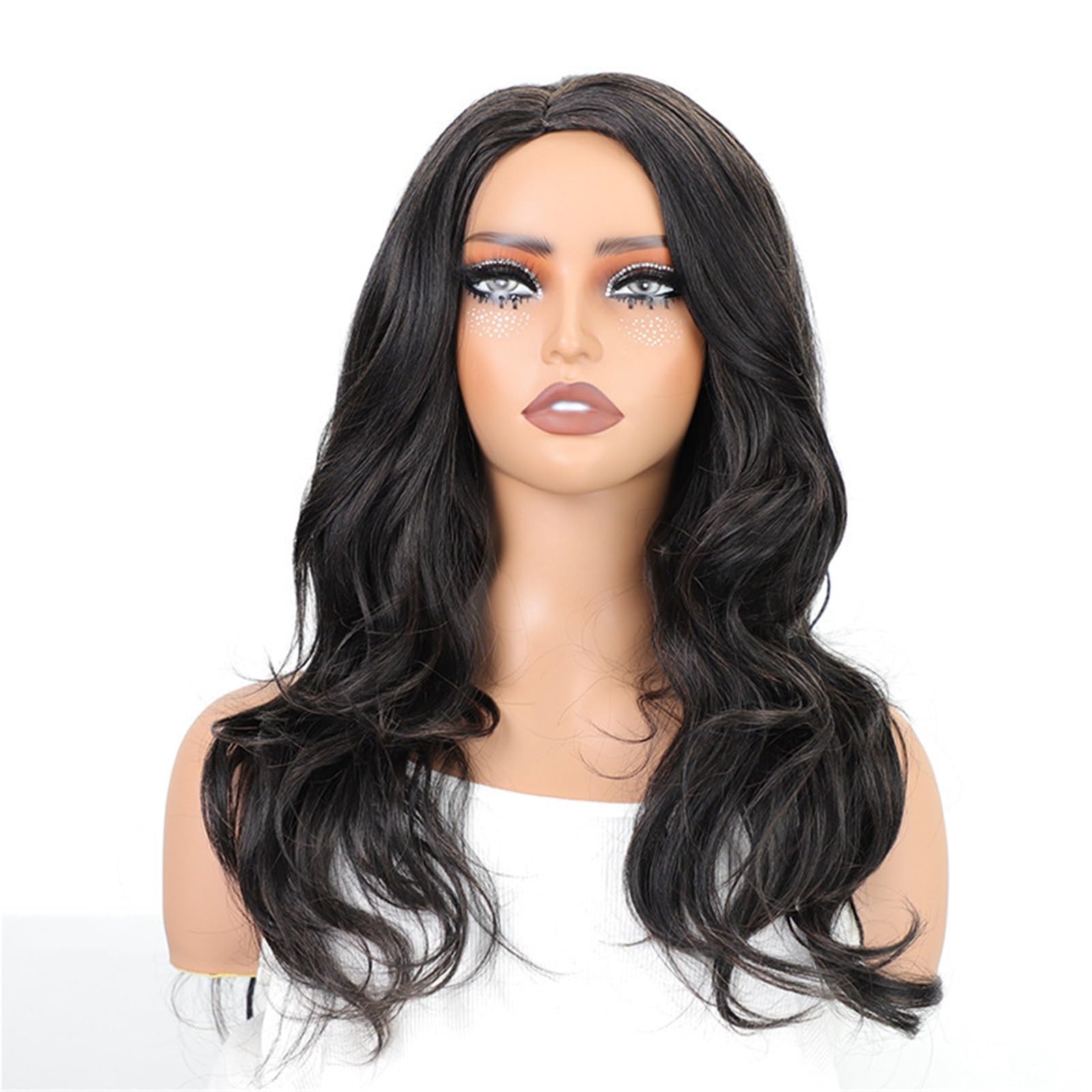 Wigs Ladies' Long, Medium Length Wavy Wig, Daily Hairstyle Natural wig