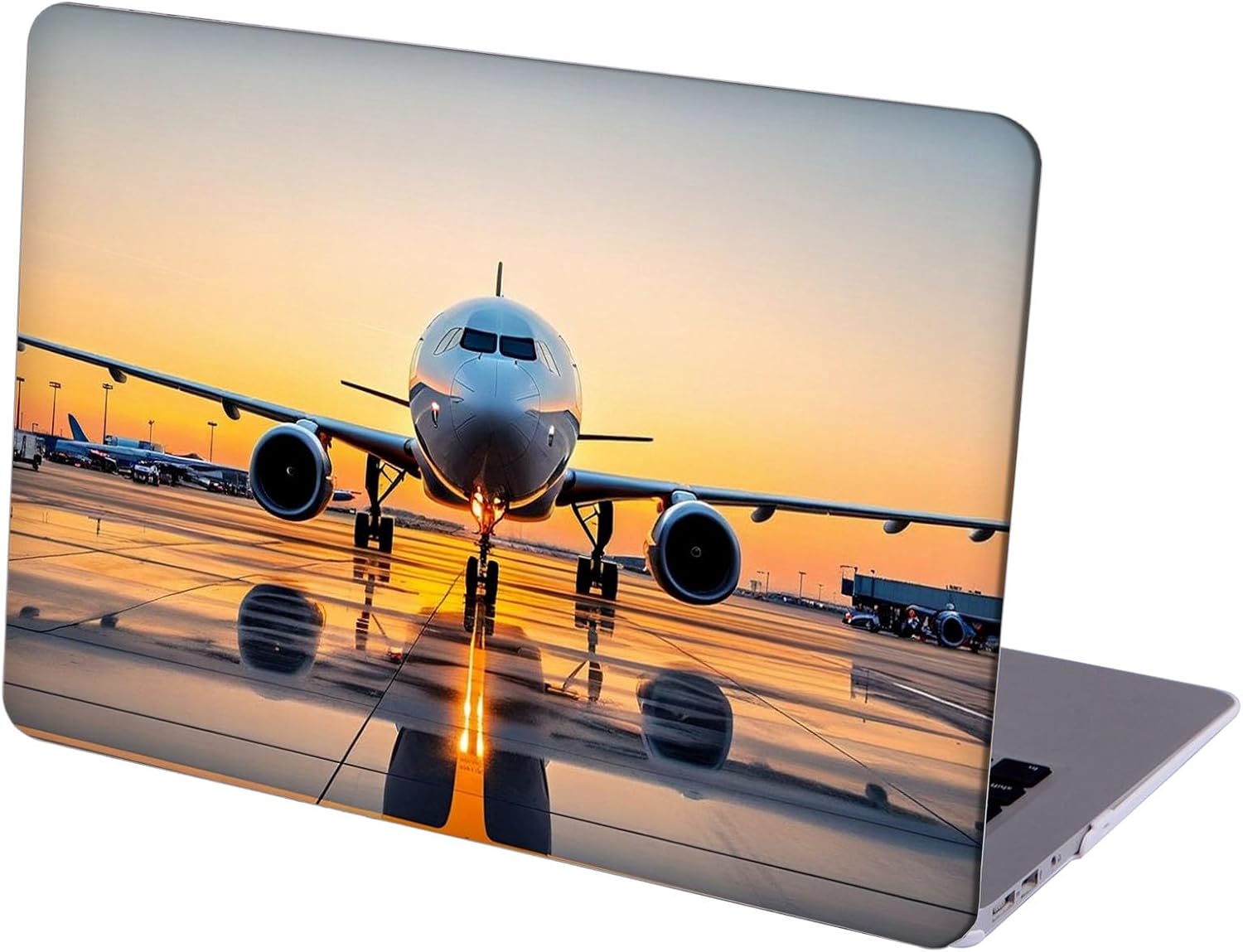 Compatible with MacBook Neo 13-inch, Hard Shell Case with Keyboard Cover and Screen Protector (A3404 A18 Pro chip, 2026 Release) - Airplanes MC22419