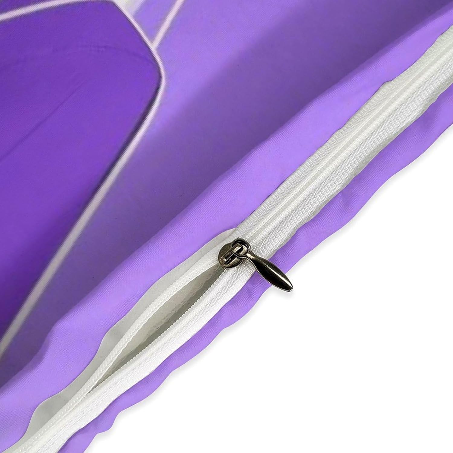 Soft Bedding 3 Piece Set A Girl in Purple with White Hair Queen Duvet Cover Set 2 Pillowcase 1 Quilt Cover All Season Sleep Essentials
