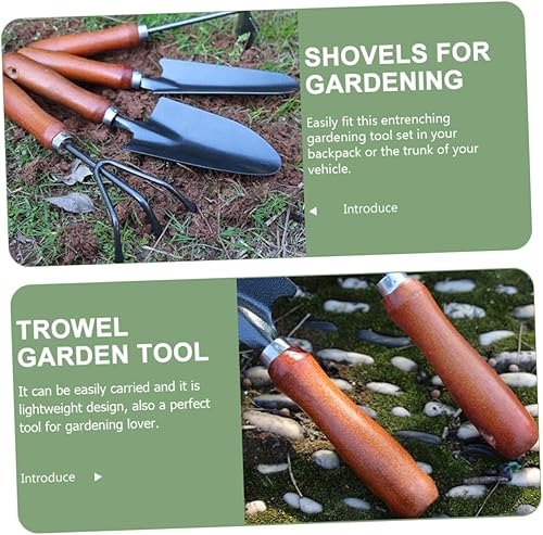 Miniatura 3 de Mikikit 1set Ergonomic Gardening Hand Trowel Tool High Hardness Spade for Digging Planting and Weeding Multi-Functional Design for Outdoor Gardening