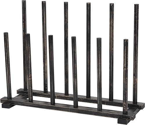 Miniatura 7 de Estante para botas, capacidad para 6 pares, independiente, organizador de zapatos, entrada, vestíbulo, madera, marrón