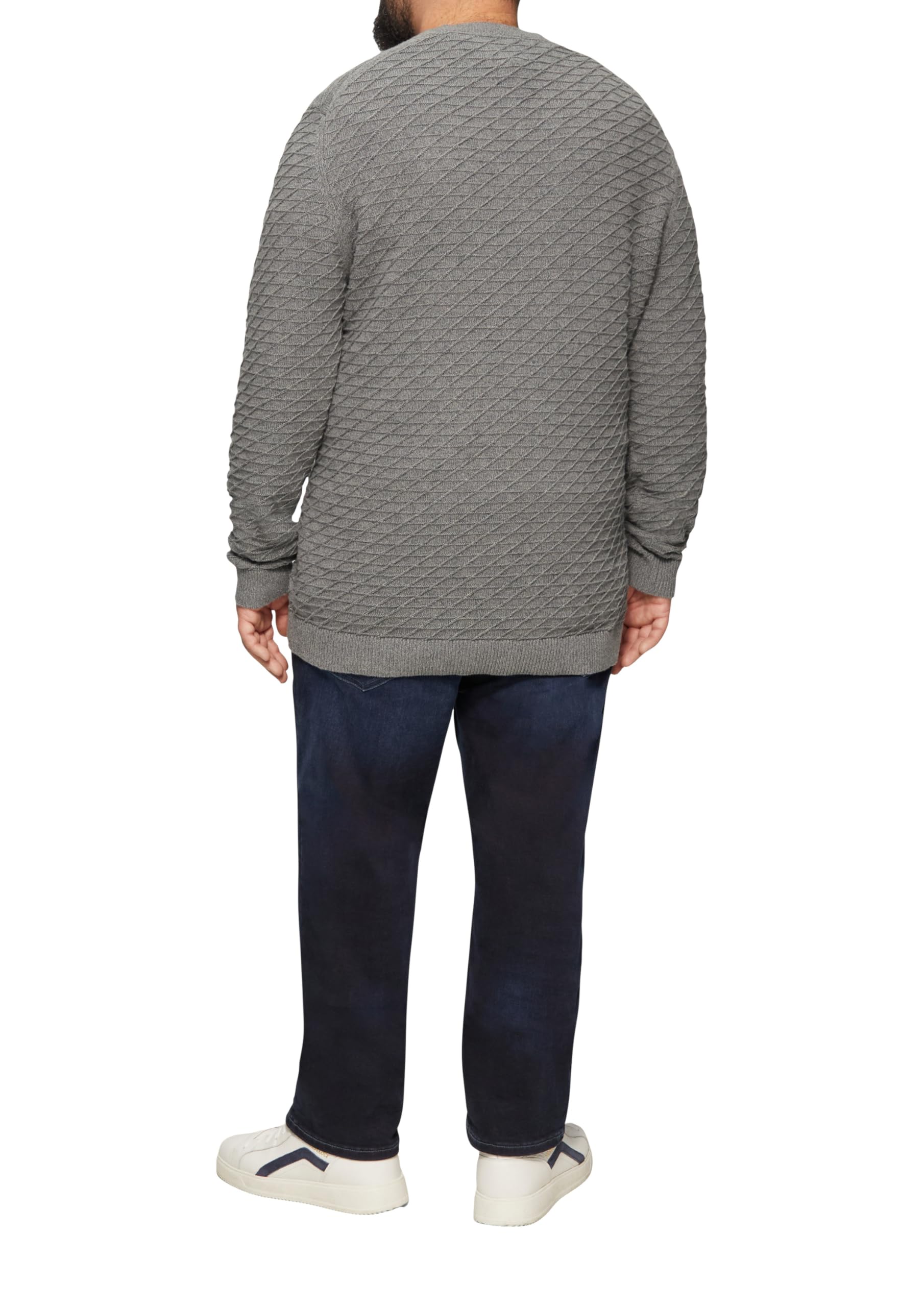 s.Oliver Herren 2160083 Pullover mit Strukturmuster (1er Pack)