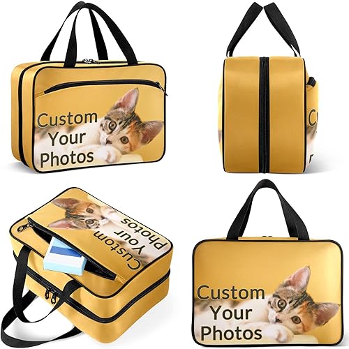 Miniatura 6 de Naanle Bolsa organizadora de píldoras personalizada con foto, botella de píldoras de viaje, organizador de medicamentos, bolsa de medicamentos para