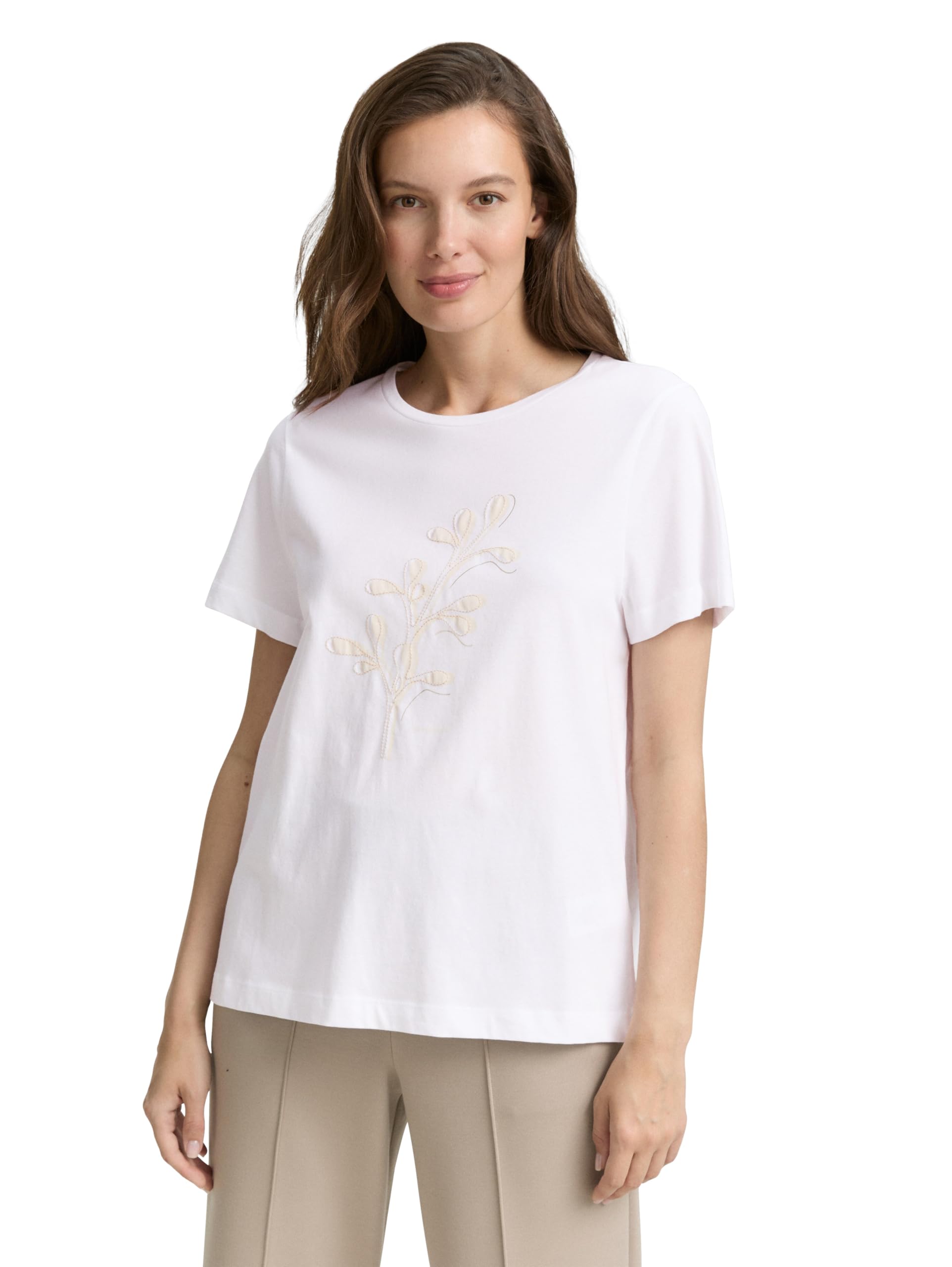 TOM TAILOR Women's T-Shirt, 20000 - White, XXS