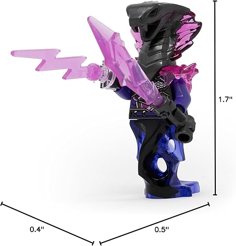 Miniatura 6 de LEGO Ninjago Crystalized Minifigura General Aspheera con espada y relámpago de vengestone