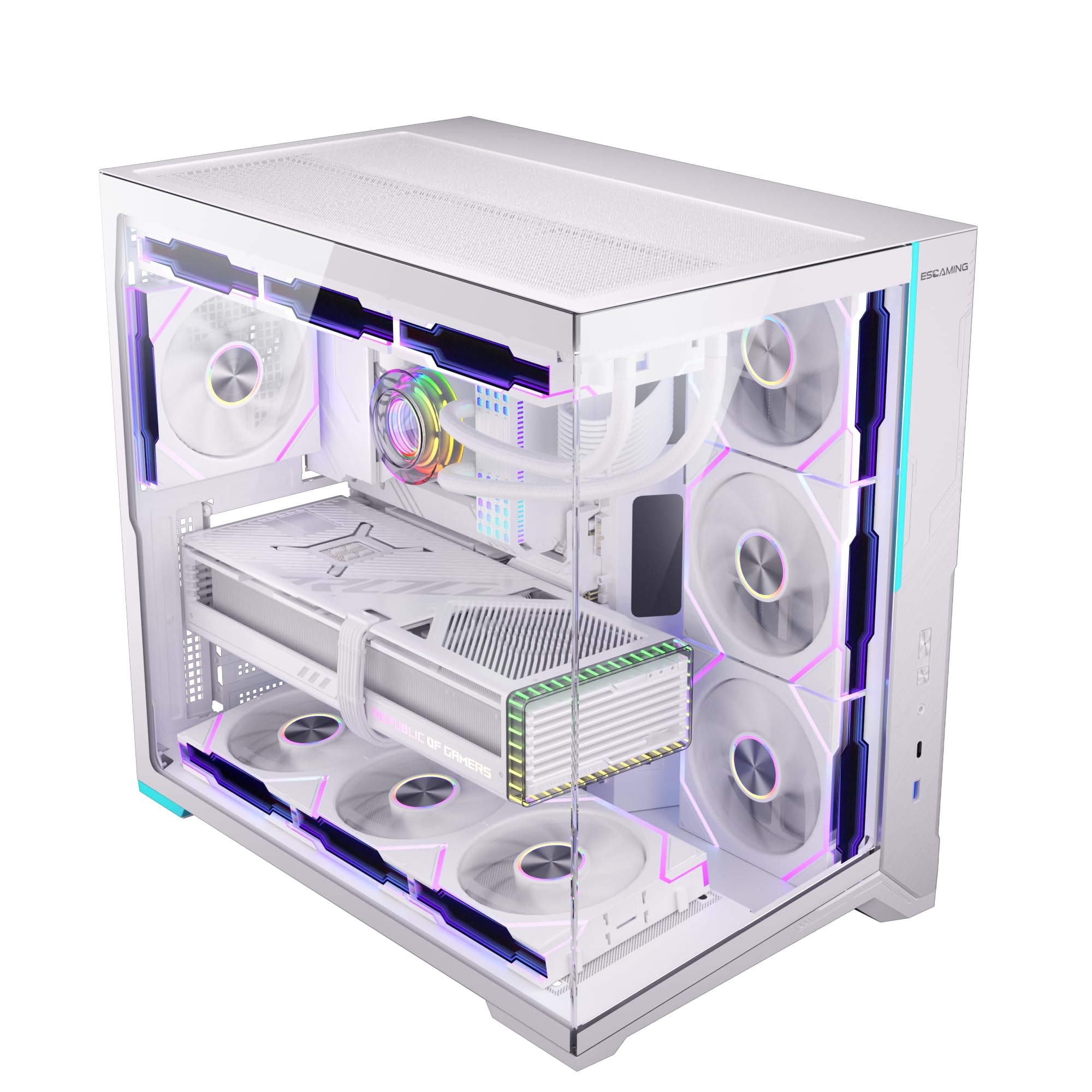 Amazon.com: ESGAMING ZEROMAX ATX PC Case Mid-Tower Airflow Gaming