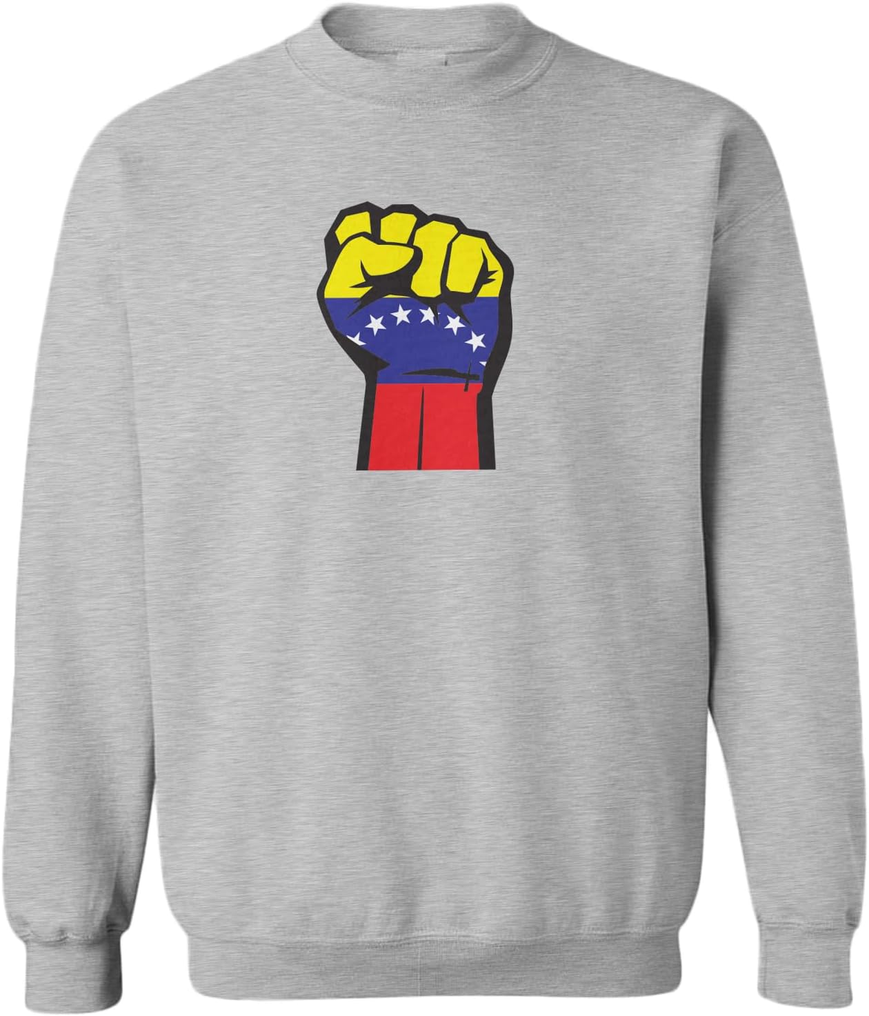 Haase Unlimited Raised Fist Venezuela Flag - Politics Toddler Fleece Crewneck Sweater