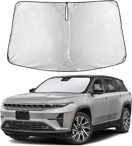 Miniatura 302 de EcoNour Parasol para parabrisas Rivian R1S / R1T 2022-2024 2025 2026, visera solar para parabrisas delantero y ventana, bloqueador de calor UV