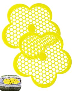 Bee Drinkers Pack of 2 20 x 20 x 0.5 cm Flat Insect Trough for Garden and Balcony Safe Water Source for Bees and Bumblebees Robust Drinking Aid Outdoor