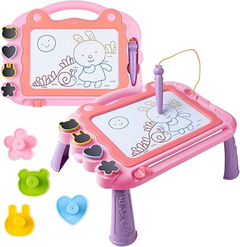 Tablero magnético de dibujo para bebés de 3, 4, 5 años, juguetes educativos de aprendizaje para niñas de 3 a 5 años, tablero borrable para niños,