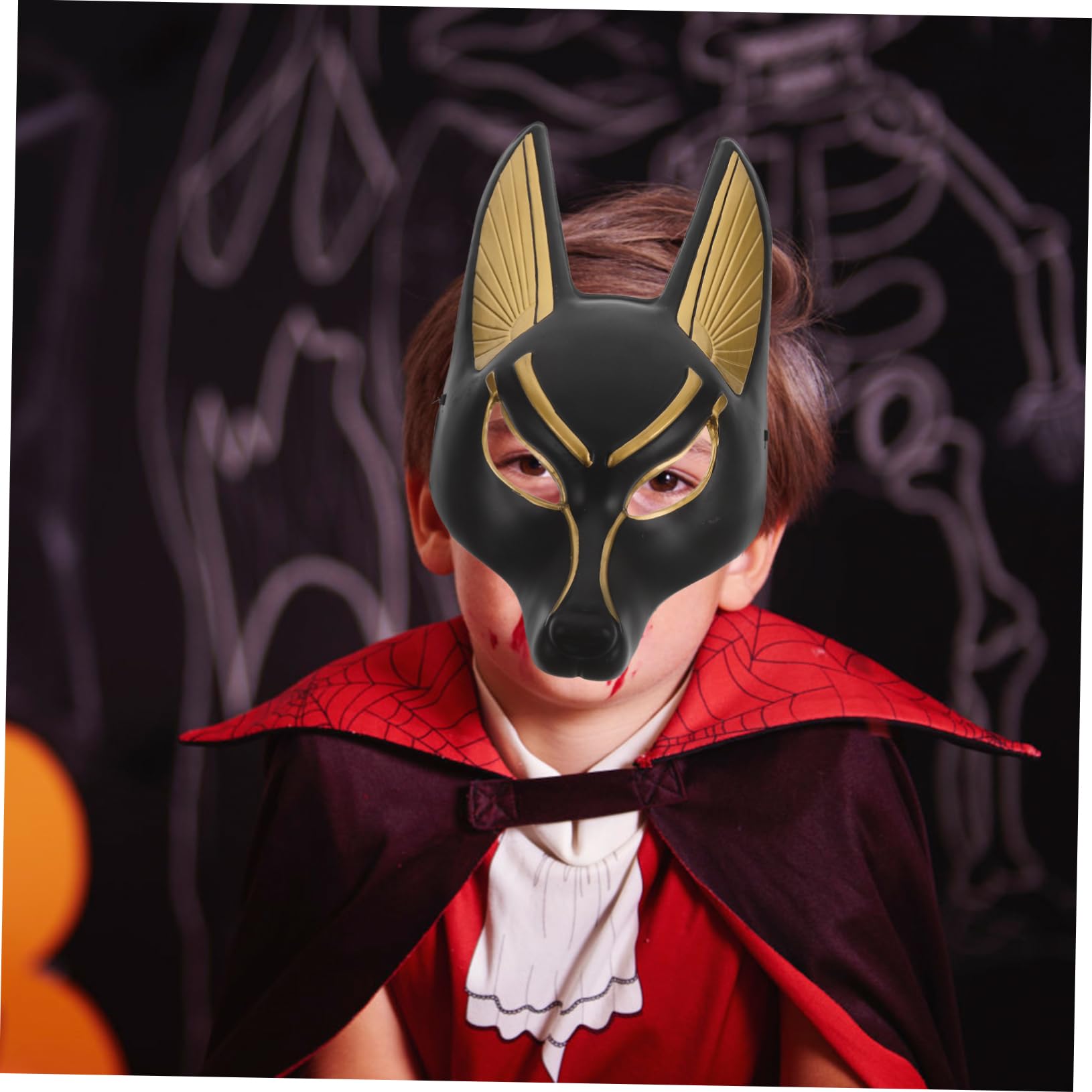 MAGICLULU Máscara De Anubis Máscara Veneciana De Cosplay De Halloween De Terror Aterrador Fiesta De Graduación Novedad El Plastico