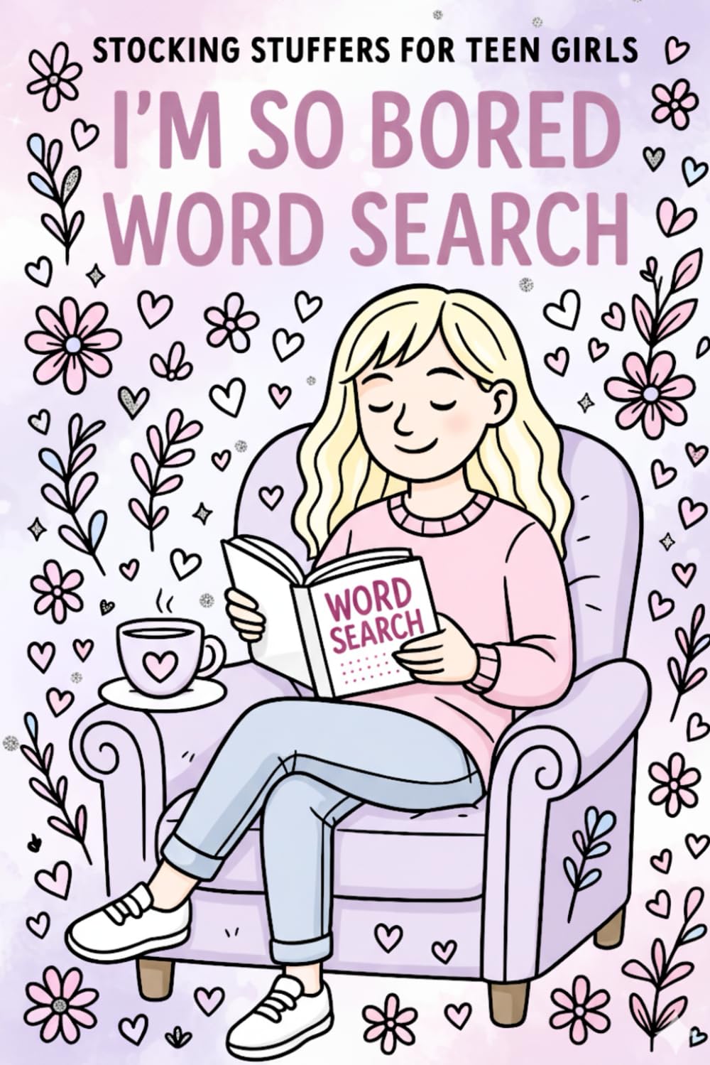 Stocking Stuffers for Teen Girls: I'm So Bored: A Cute & Cozy Word Search for Teens