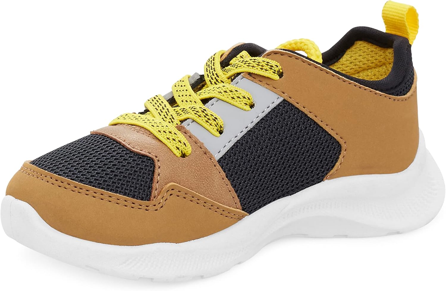 OshKosh B'Gosh Boy's Valencia Athletic Sneaker, Brown Multi, 7 Toddler
