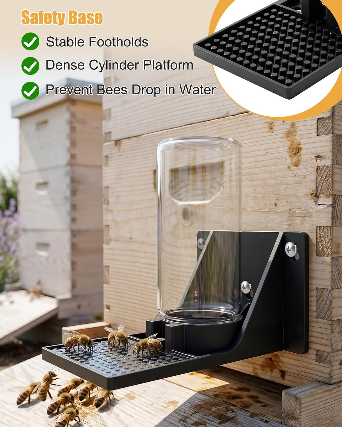 Beehive Beekeeping Water Dispenser for Bees Butterflies Hummingbirds image 4