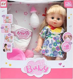 H&H Drink & Wet Potty Training Doll For Girls, Multi Color