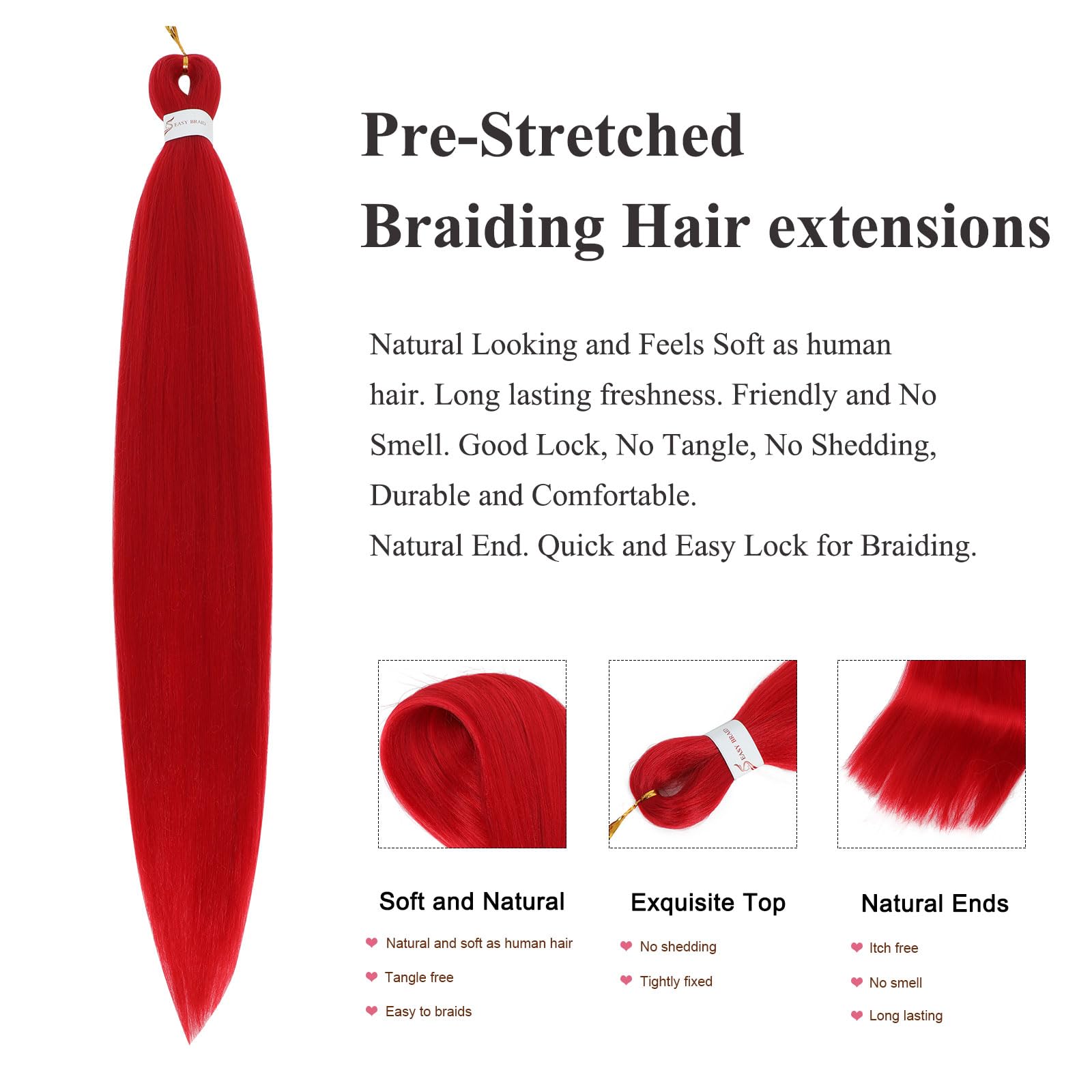 Easy Braid Pre stretched Braiding Hair Extensions - Image 3