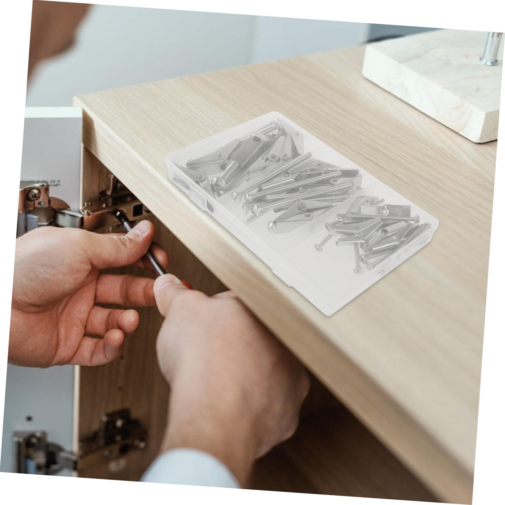 KICHOUSE Drywall Anchor Kit 24pcs Heavy Duty Toggle Bolts Galvanized Iron for Easy Installation Removal