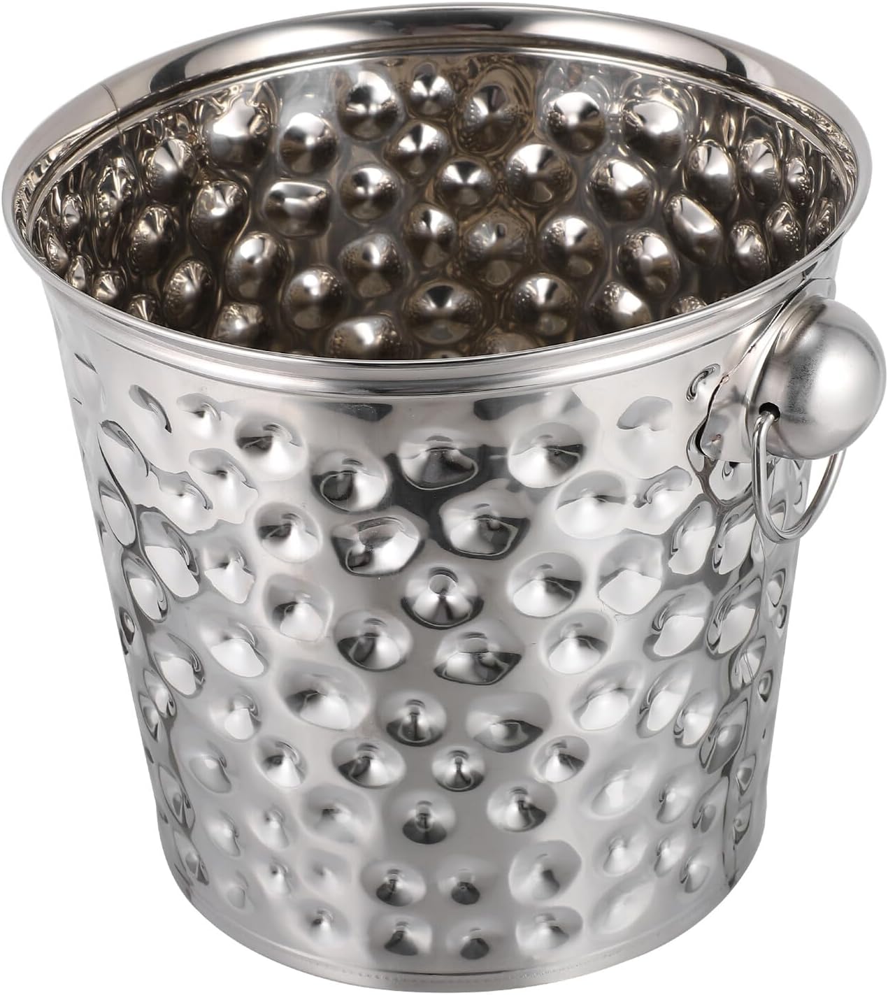 BESPORTBLE Stainless Steel Bar Ice Bucket 11l Thickened Portable Ice Barrel for Beer and Sparkling Wine Chilling in Home Bars and Parties