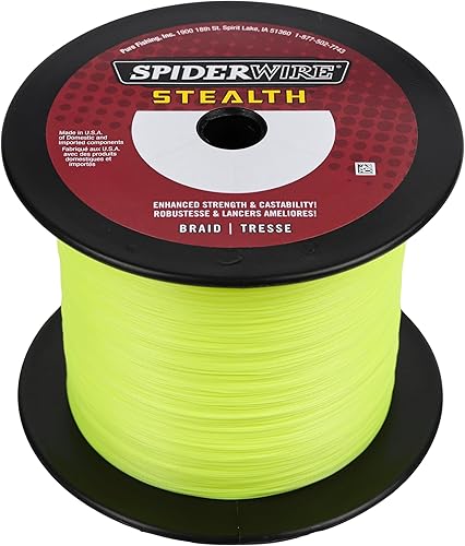 Miniatura 19 de Spiderwire Stealth Braid 3000 Yardas Translúcido,Camo,Verde musgo,Amarillo alta visibilidad,2-Amarillo alta visibilidad,Verde musgo - Stealth