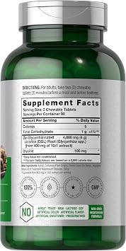 Horbaach DGL Licorice Supplement | 180 Chewable Tablets | Deglycyrrhizinated Root Extract | Non-GMO & Vegetarian Formula