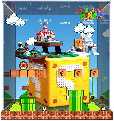 Miniatura 10 de Vitrina acrílica para Lego Super Mario 64 Question Mark Block 71395, escaparate, protege y decora modelo con almacenamiento a prueba de polvo,