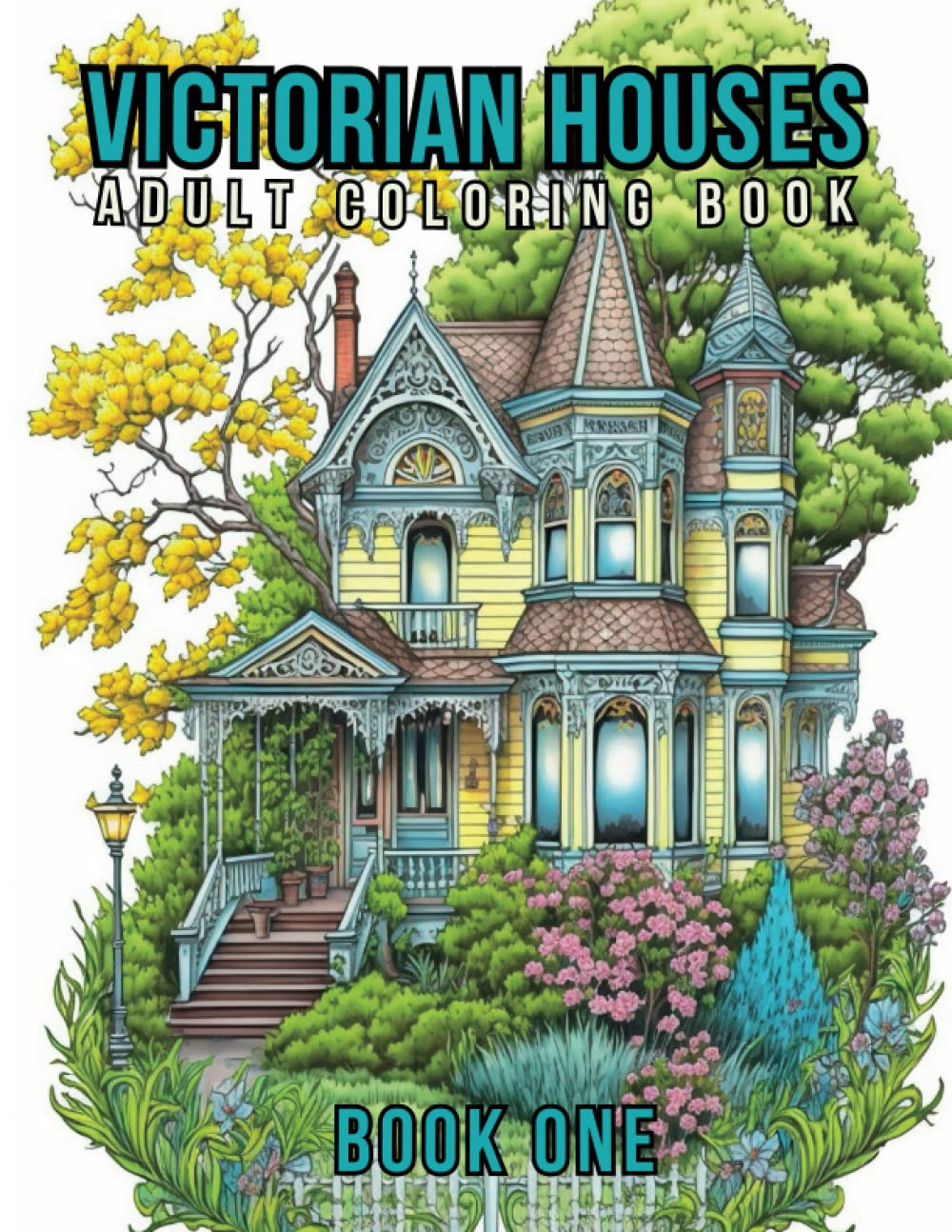 Amazon.com: Victorian Houses Adult Coloring Book - Book One: 50 Ornate ...