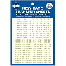 Whitman Date Transfer Sheets for Folders and Albums Gold
