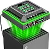 Tokluck Fan for Xbox Series X Console with RGB Light, Charging Station with 2 x 2640 mWh Xbox Controller Battery for Xbox Series One-X S Elite Controller, Xbox Series X Cooler with 2 USB ports for
