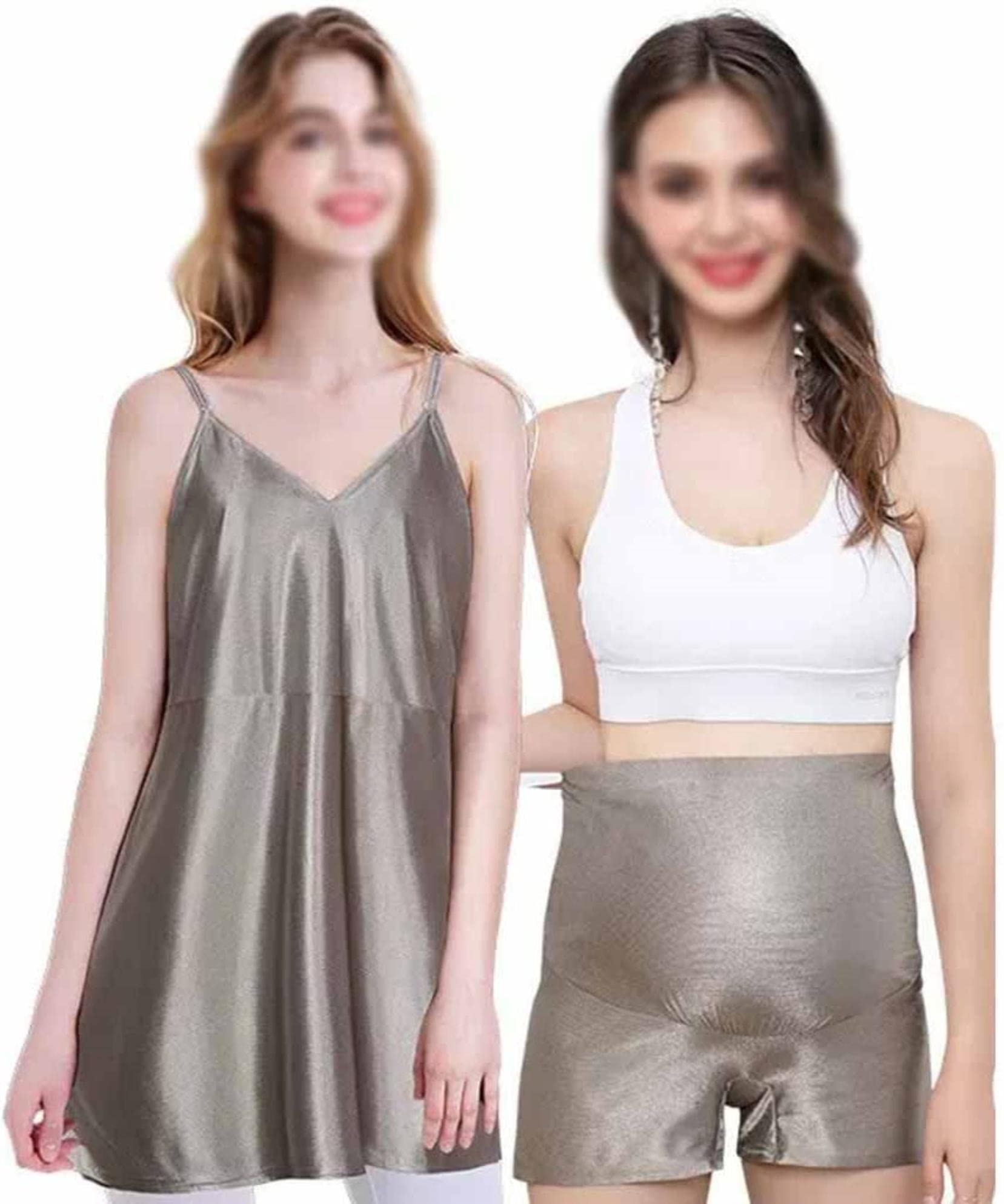 Combinaison de maternité anti-radiation en fibre d'argent vêtement de grossesse Style 2 L