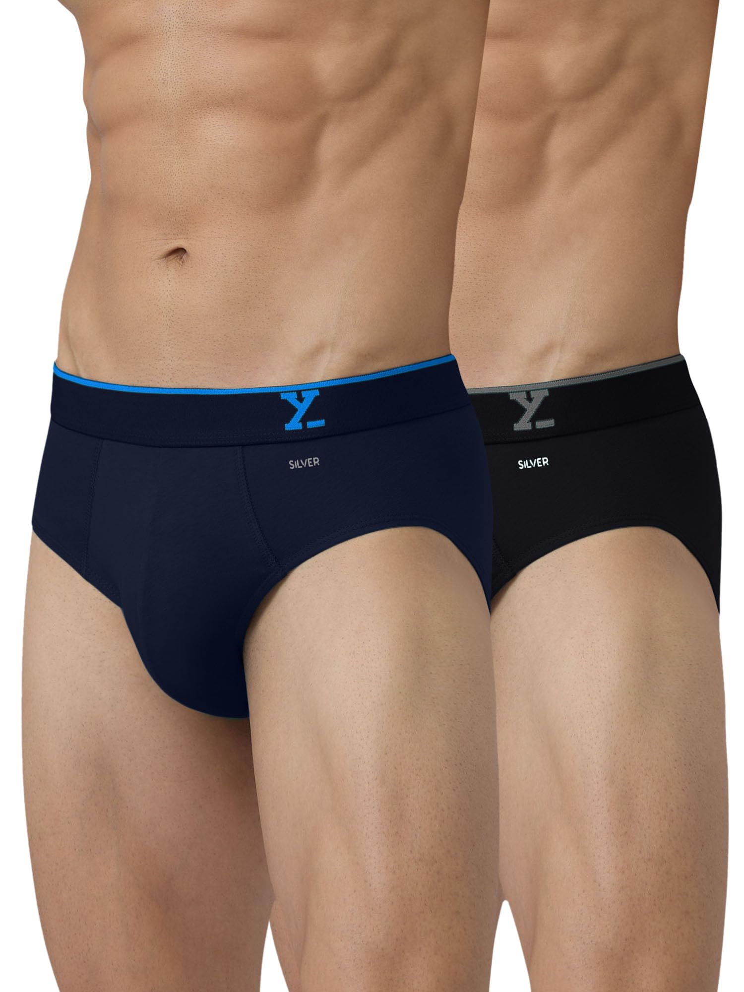 xyxx Men's Traq Super Combed Cotton Regular Fit Solid Antibacterial Briefs with No Marks Waistband (Pack of 2)-picture-15