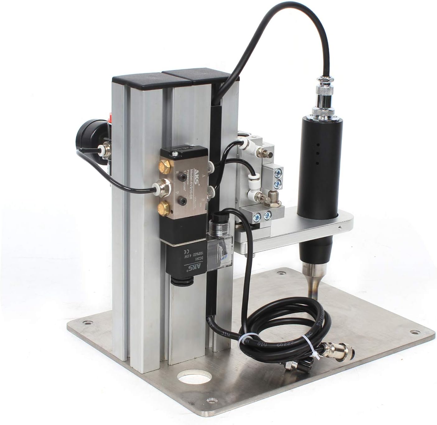 Ultrasonic Hot Fix Setting Spot Welder Pneumatic Weld Sewing Equipment 110V 500W （US Stock）