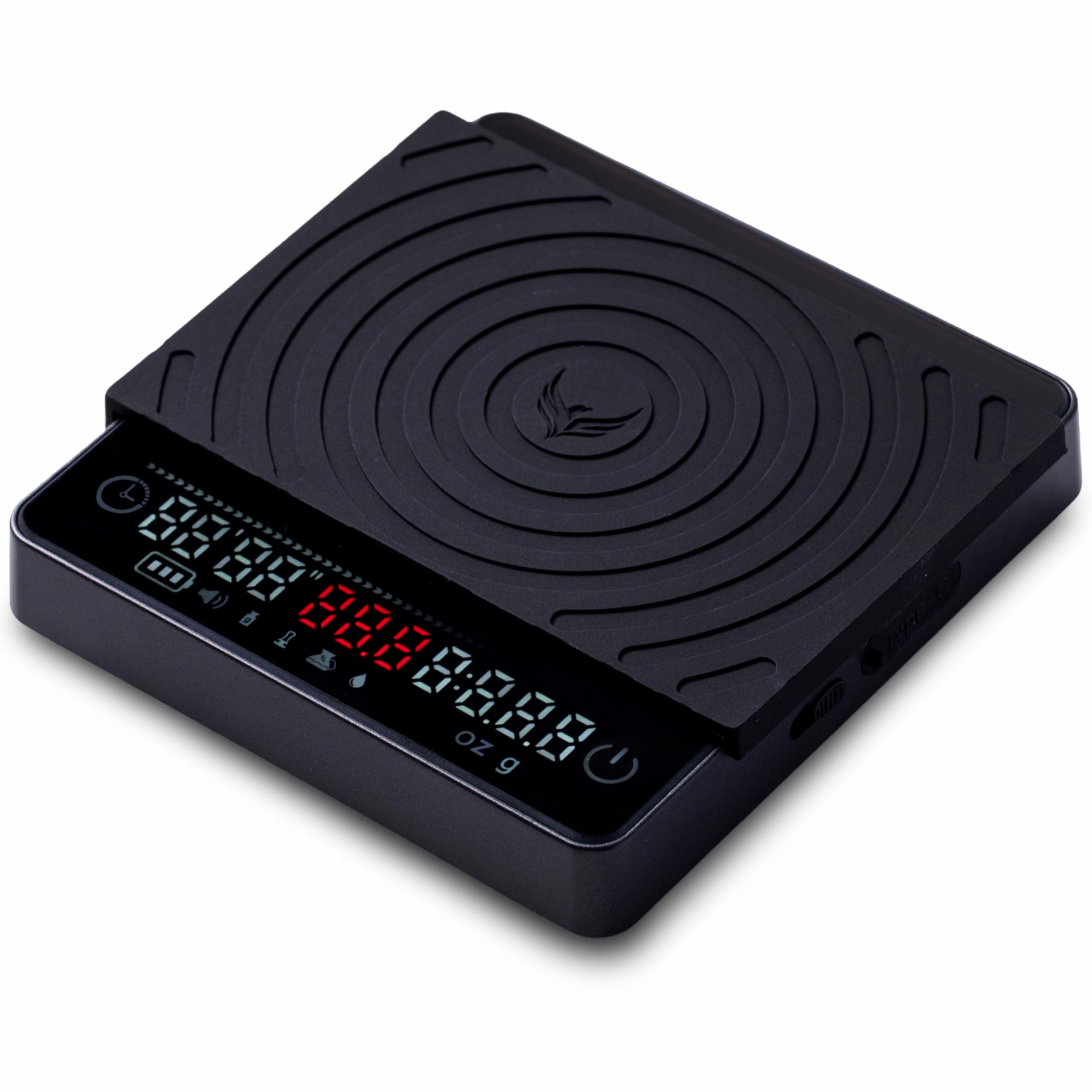 Smart Coffee Scale – Easy Use Digital Espresso Scale with Timer, Auto Tare & Flow Rate Indicator – Compact Rechargeable Weight Scale for Drip Coffee, Pour Over & Matcha