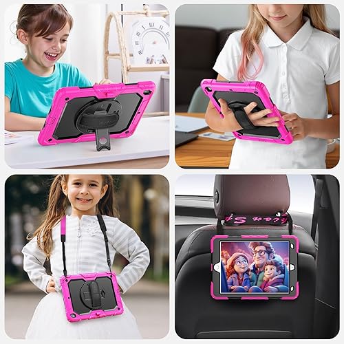 Miniatura 108 de SEYMAC Funda para iPad de 9ª/8ª/7ª generación de 10.2" 2021-2019, funda protectora resistente a prueba de golpes con protector de pantalla, soporte