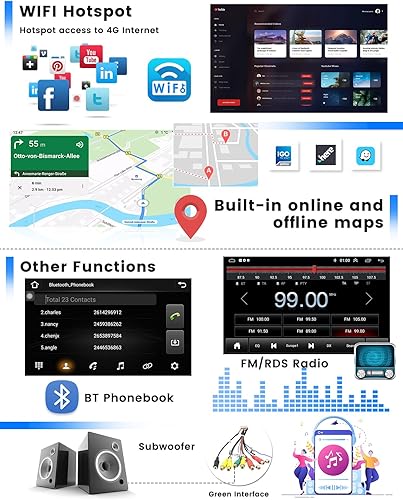 Miniatura 4 de 2+64G Radio de coche Android 15 para Subaru Forester WRX STI Impreza 2015-2018 CarPlay Android Auto Car Stereo 9 pulgadas HD pantalla táctil con