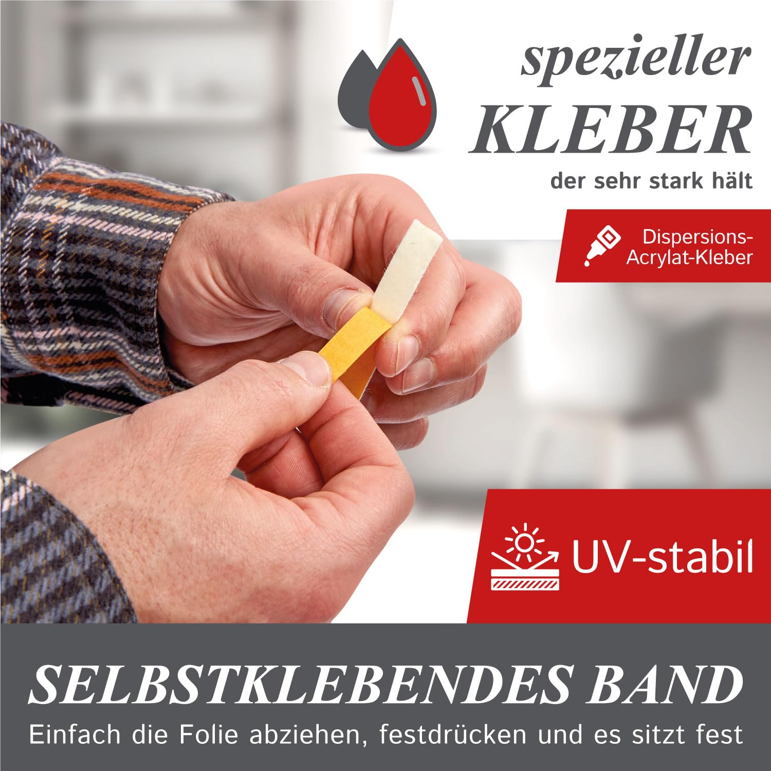 Nastro in feltro autoadesivo largo 50 mm, spessore 3 mm, lunghezza 10 m, bianco versatile, ideale come rotolo di feltro per sedie e mobili pesanti