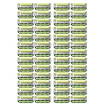 Dorco Pace 6 Pro - Six Blade Razor System with Trimmer - 52 Pack Refill (No Handle)