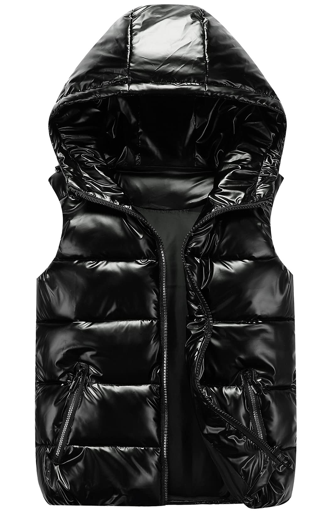 Happy Cherry Doudoune sans Manche Duvet Léger Gilet Matelassé Fille Garçon Chaude Vest Automne Hiver Zippé pour Enfant Ski