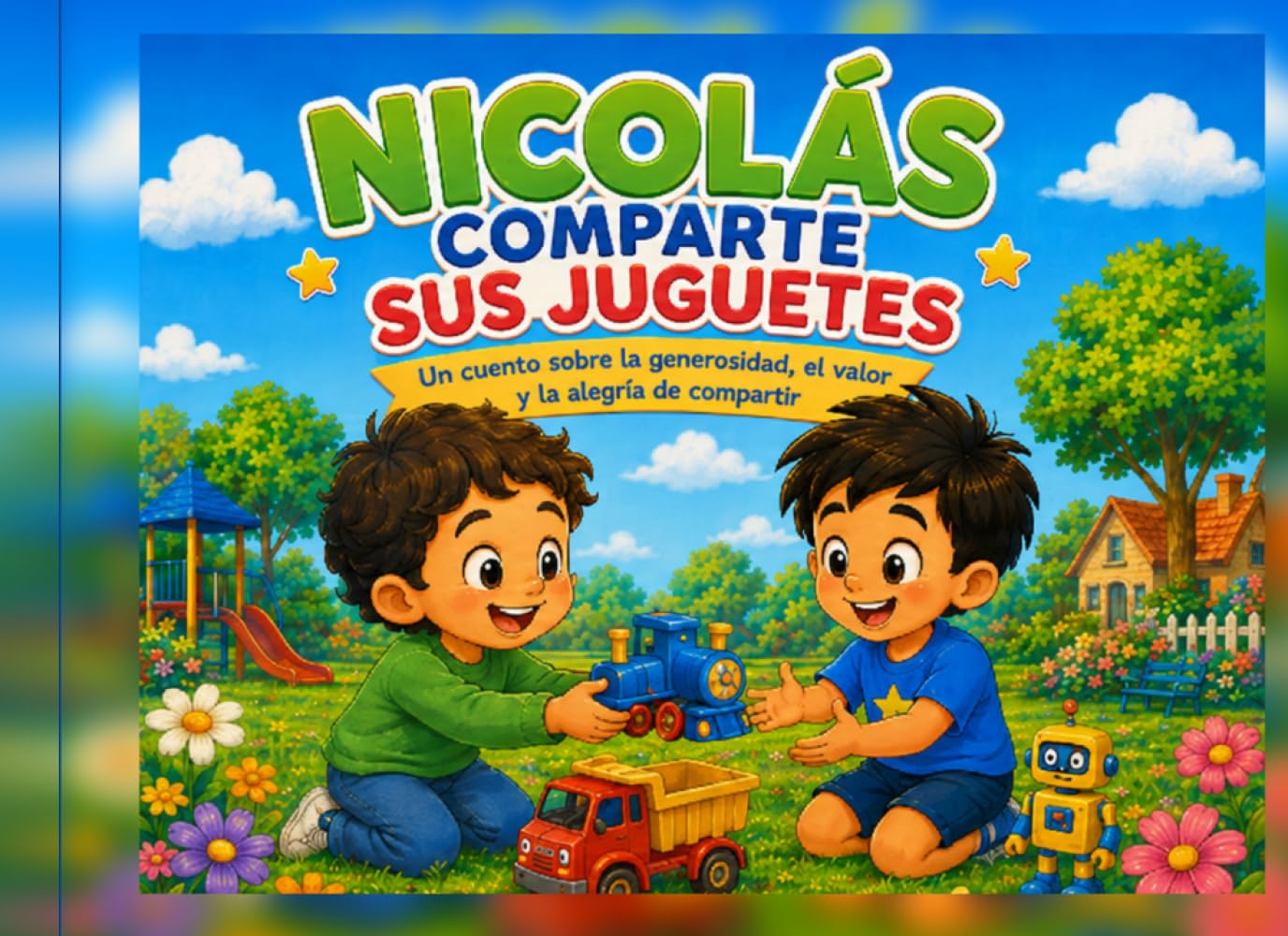 Nicolás comparte sus juguetes: Una historia sobre generosidad y valor (Kenzo y las pequeñas grandes ideas)