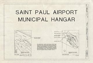 Historic Pictoric : Blueprint HAER MINN,62-SAIPA,37- (Sheet 1 of 5) - Saint Paul Airport Municipal Hangar, 674 Bay Field Street, Saint Paul, Ramsey County, MN 12in x 08in
