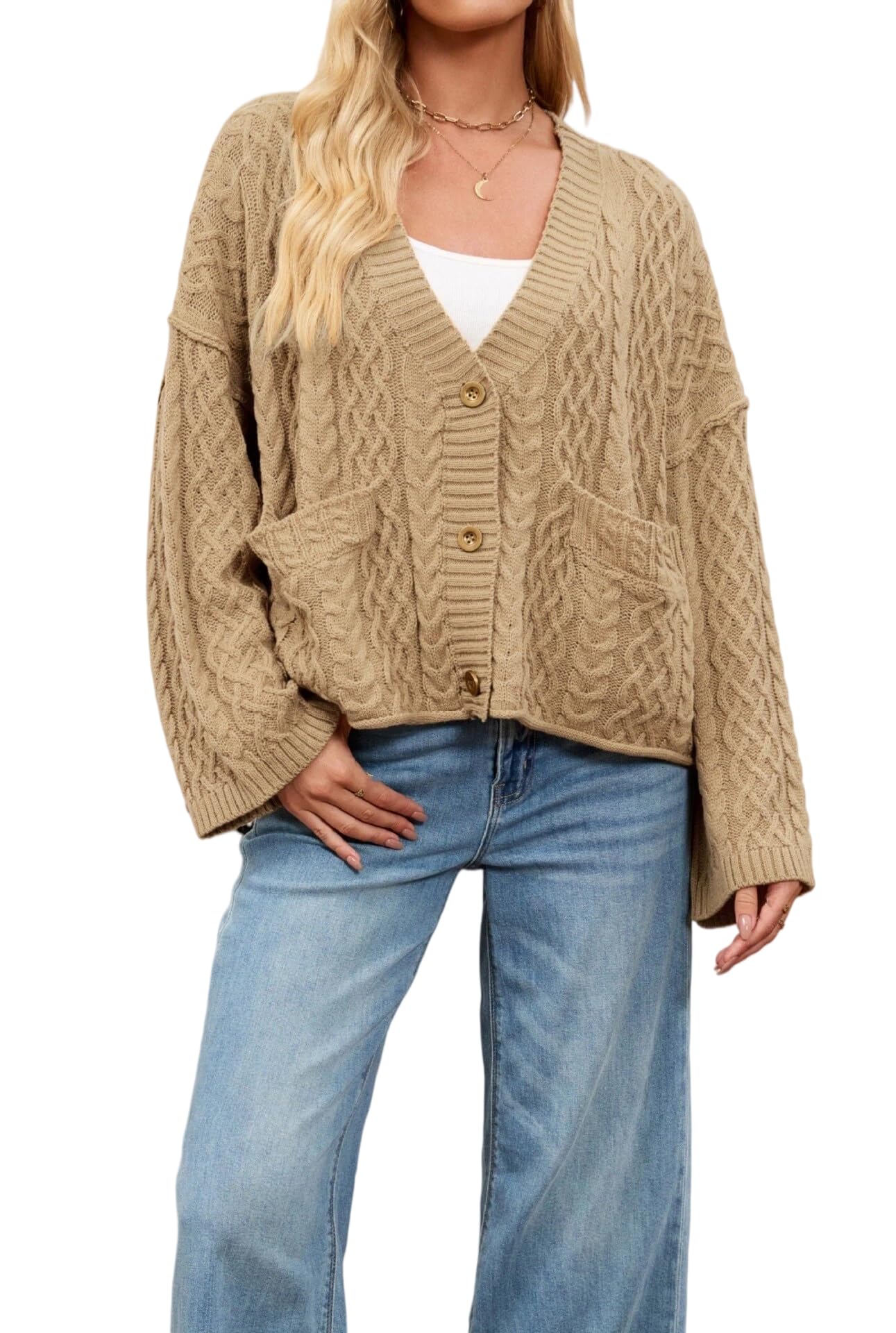 Générique Gilet en Maille Torsadée pour Femme Manches Longues et Épaules Tombantes Coupe Ample Style Traditionnel Respirant et Confortable Idéal pour L'Oktoberfest et Les Événements Traditionnels