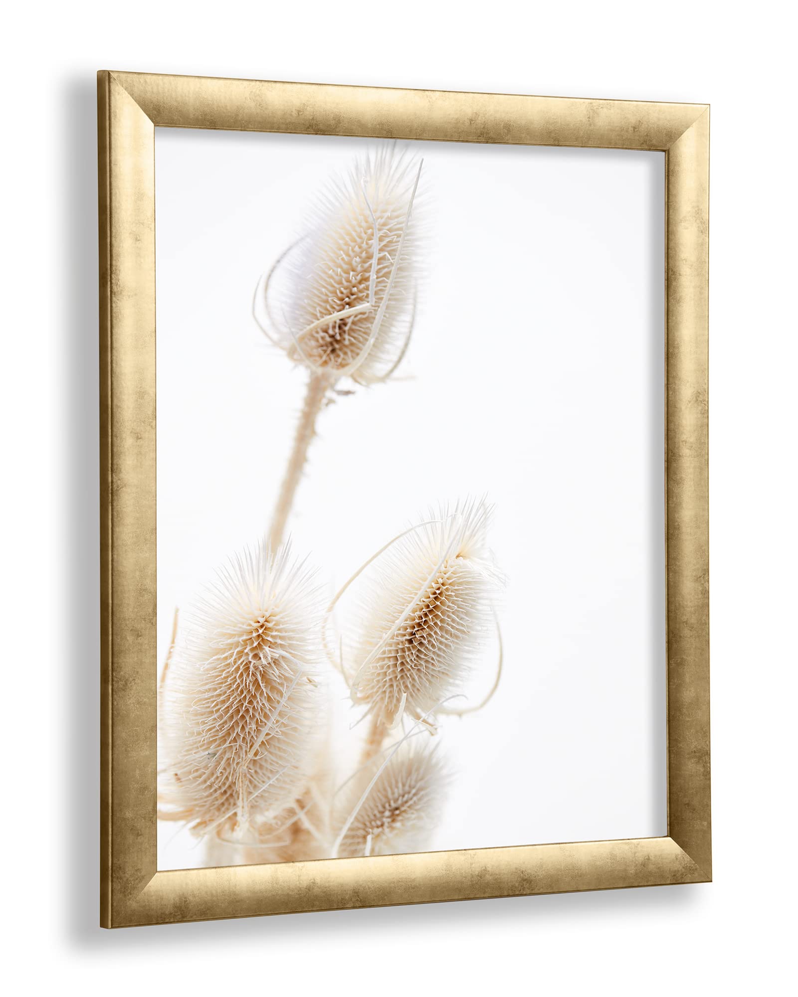 VO Design Bilderrahmen Arne 60 x 80 cm Gold Antik Optik mit entspiegeltem 1 mm Kunstglas - Farbe und Größe frei wählbar