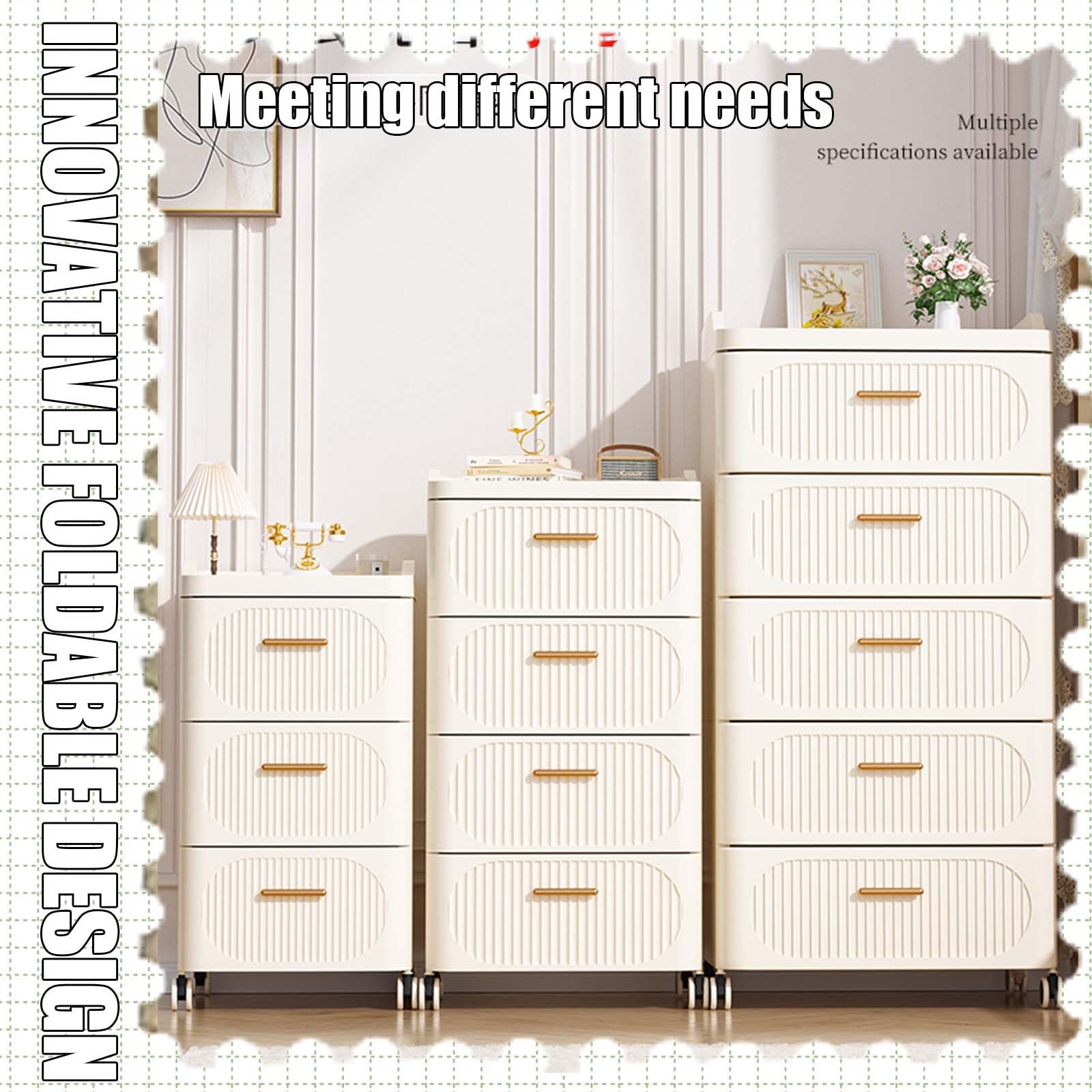 Caja De Almacenamiento De Plástico, Contenedores Basculantes Plegables, Caja De Almacenamiento Con Tapa, Grandes Contenedores De Almacenamiento Plegables, Ideal Para Dormitorio,Cocina Y Camping ( Colo