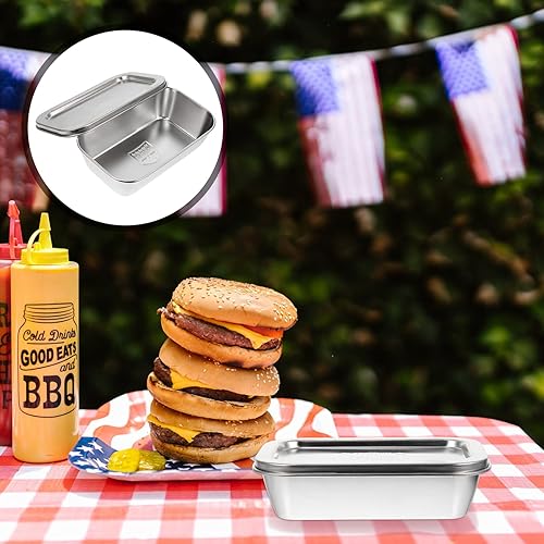 Miniatura 7 de Cabilock Mantequillera ancha con tapa para mantequilla con suministro de cocina de acero inoxidable 304 para el hogar