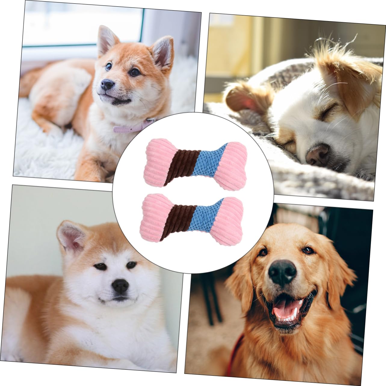 minkissy 3sätze Plüsch Kauspielzeug Für Hunde Und Katzen Teiliges Unzerstörbares Spielzeug Mit Quietscher Zufälligen Farben Sicheres Und Gesundes Kauvergnügen Für Haustiere