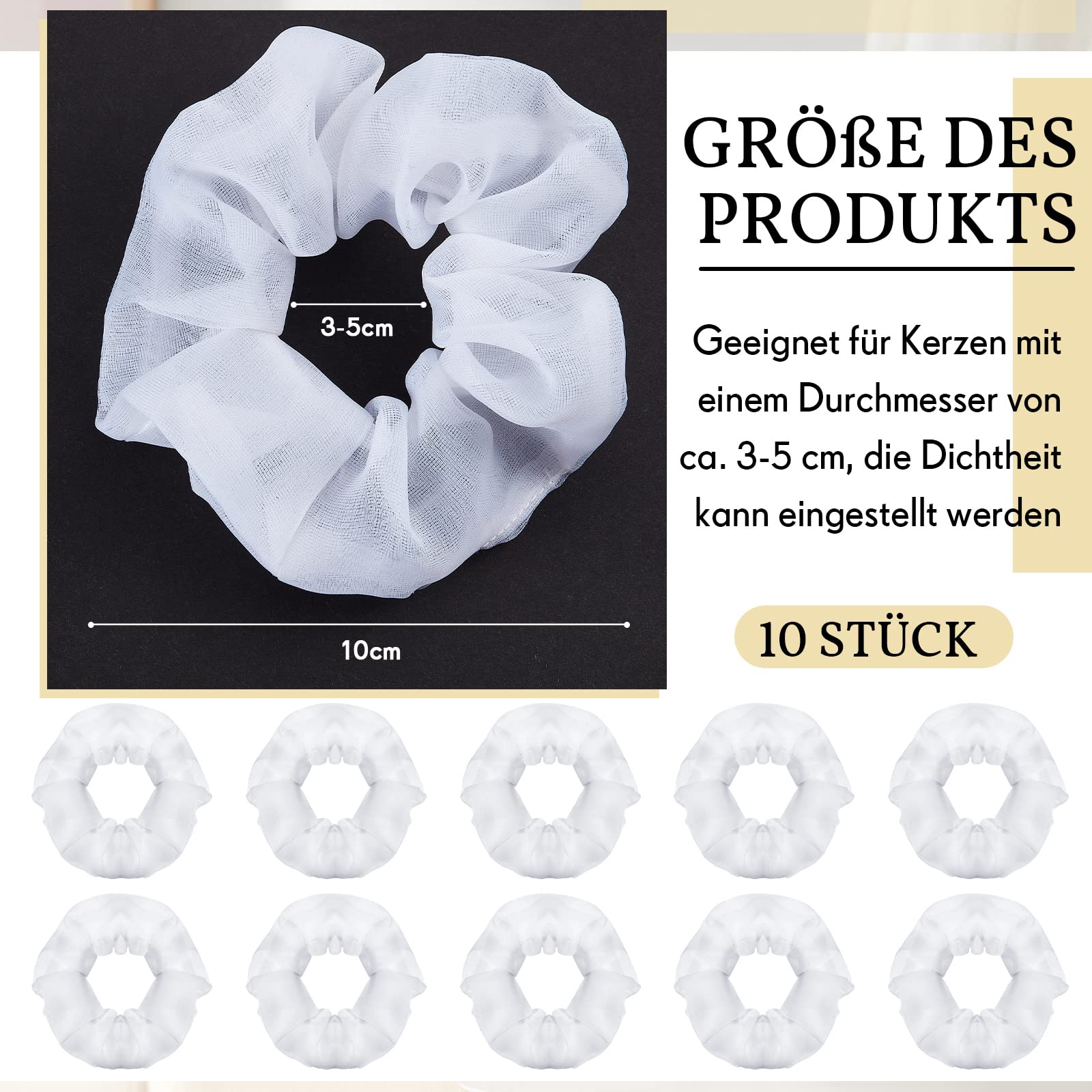 MaMeMi Carta Salvagoccia per Candele 4–6 cm – Protezione Antigoccia in Carta | Ideale per Comunione, Battesimo e Matrimonio