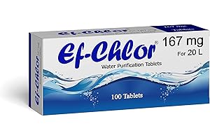 AquaTabs Water Purification Tablets 100 Pack: Potable Water in Emergency