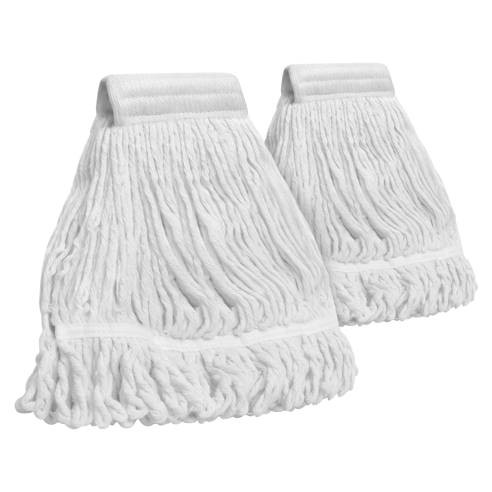 Commercial Mop Head Replacement - 2 Pack Heavy Duty Cotton Heads