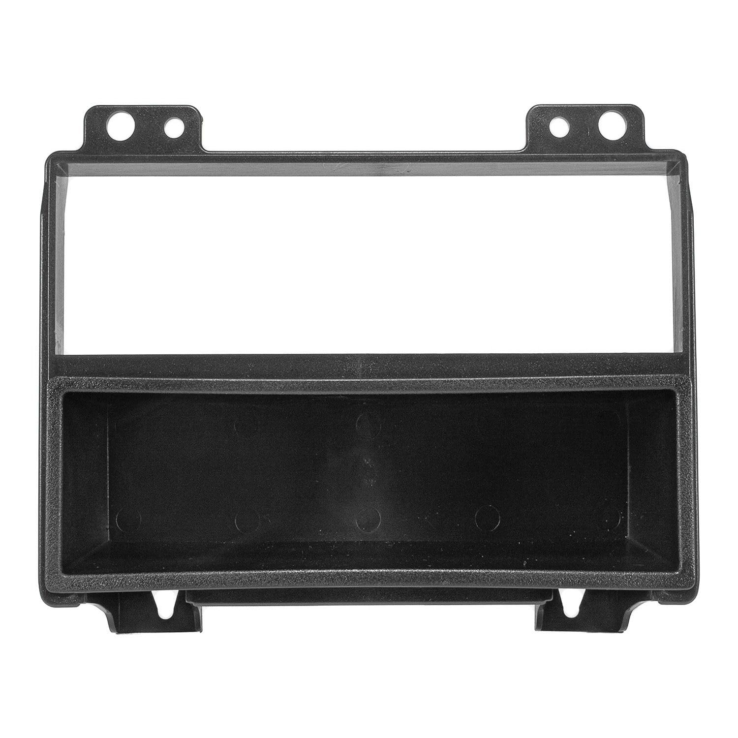 tomzz Audio 2415-018 Set di copertura radio compatibile con Ford Fiesta JH1/JD3 Ford Fusion JU2 prima del facelift nero con adattatore radio ISO