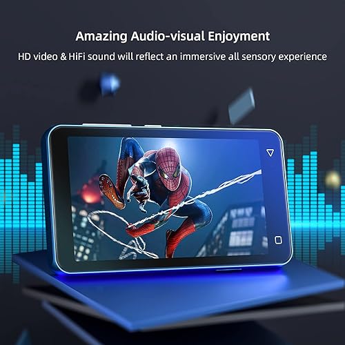 Miniatura 4 de Reproductor MP3 de 80 GB con Bluetooth y WiFi, reproductor MP3 MP4 con Spotify pantalla táctil completa de 4 pulgadas, reproductor de música Android