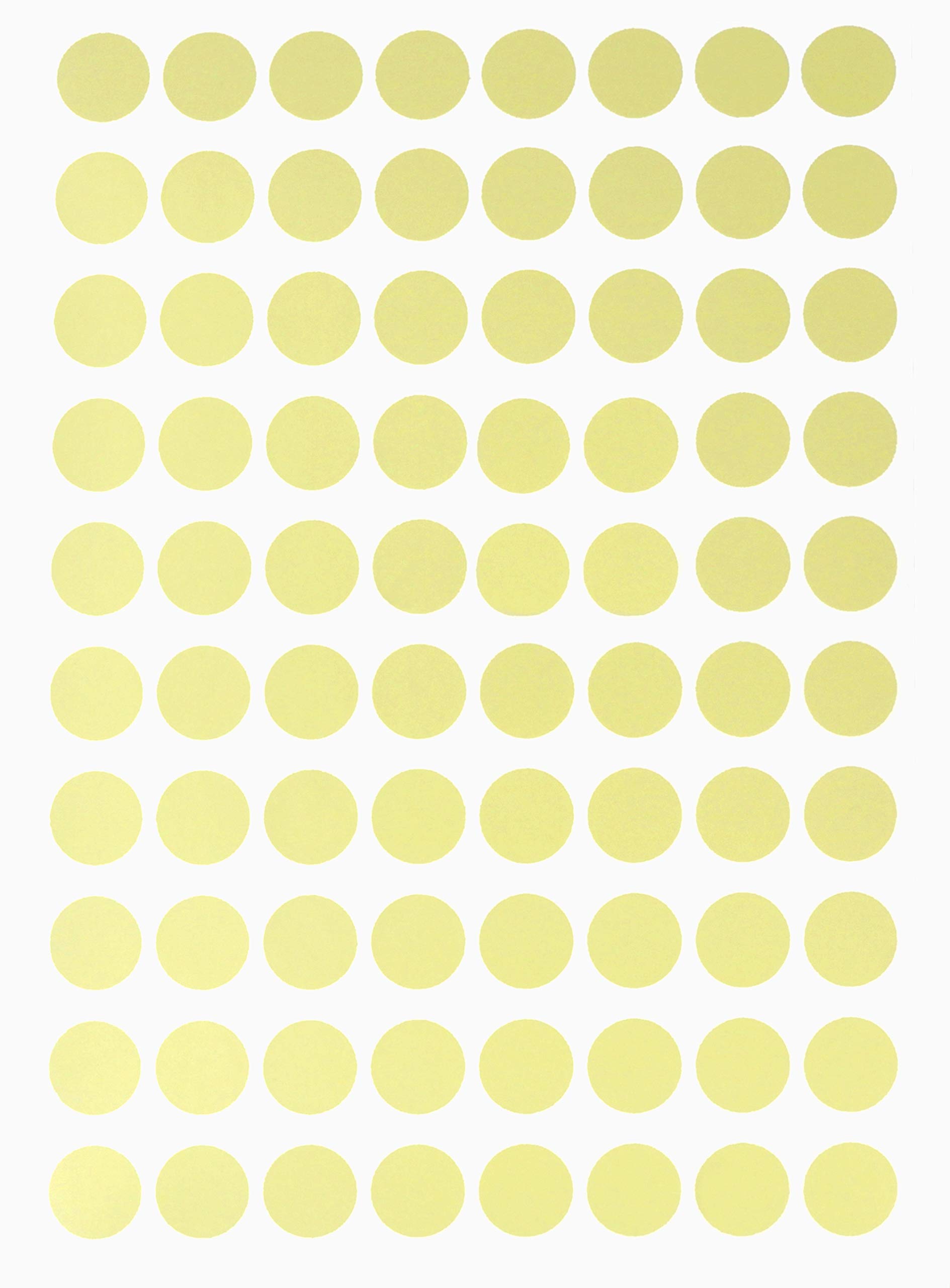 Royal Green Color Coding Labels - Round Stickers, Custom Circle Blank Labels for Easy Organizing Labels, Jars, Supplies, Boxes, Inventory for Office & Home - 50 Sheets, 1/2 Inch, Pastel Yellow